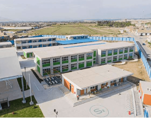 Acabados secos y obras exteriores de la institución educativa "José Olaya"